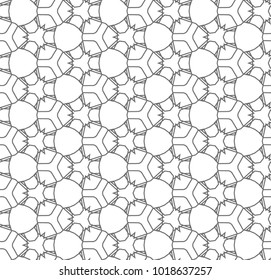Seamless geometric ornamental vetor pattern
