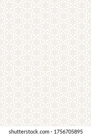 Seamless geometric ornament.Brown color lines.Great design for fabric,textile,cover,wrapping paper,background.Fine lines.