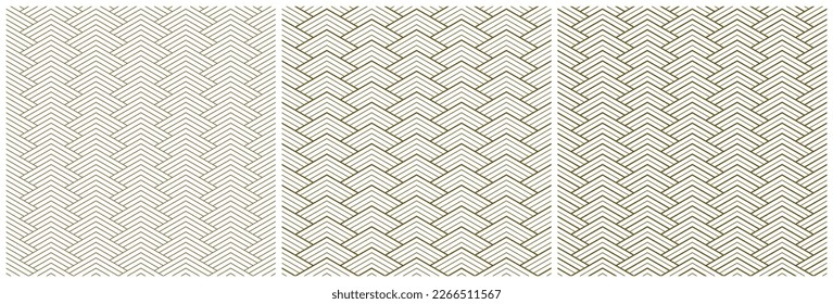 Seamless geometric ornaments .Brown color lines.Design for fabric,textile,cover,wrapping paperbackground