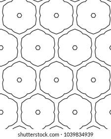 Seamless geometric ornamnetal vector pattern