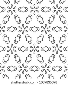 Seamless geometric ornamnetal vector pattern