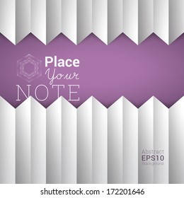 Seamless geometric paper design pattern for web site texture, wallpaper background, banner - purple, white version