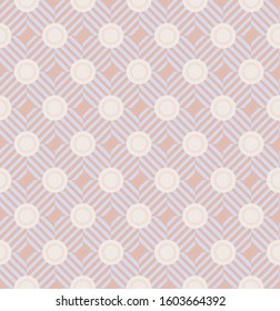 seamless geometric patten with circles and diagonal stripes