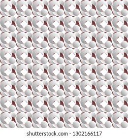 Seamless geometric pattern with 3D effect in bright colors.