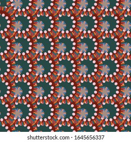 Seamless, geometric pattern. Abstract background. Vector illustration. Design for fabric, packaging, textile, paper, wallpaper, decorative printing, ceramics.