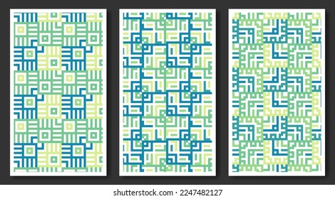 Seamless Geometric Pattern Abstract Background. Maze mosaic pattern.