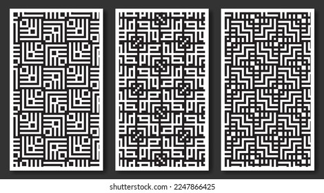 Seamless Geometric Pattern Abstract Background. Maze mosaic pattern.