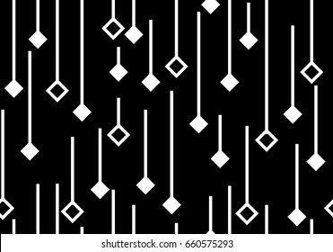 Seamless geometric pattern. Abstract background with geometric shapes. Pattern for fabric, gift wrapping, paper design, wallpaper, textile, tile, carpet. Vector illustration with squares and lines.