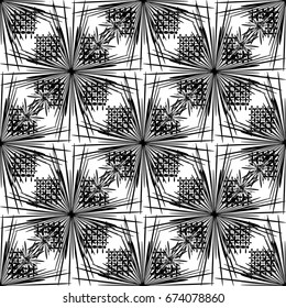 Seamless geometric pattern. Abstract background with different geometric shapes. Pattern for fabric, gift wrapping, paper design, wallpaper, textile, tile, carpet.