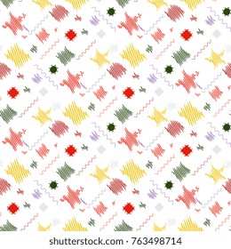 Seamless geometric pattern. Abstract background with geometric shapes. Template for your design. Cover design