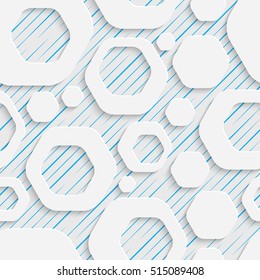 Seamless Geometric Pattern. Abstract Beautiful Background. Modern Symmetrical Wallpaper. 3d Decorative Design. Wrapping Paper Texture