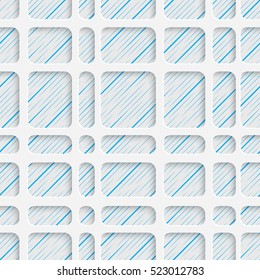 Patrón Geométrico sin Marea. Resumen Hermoso Fondo. Papel de escritorio simétrico moderno. 3.ª Decoración. Textura de papel de ajuste