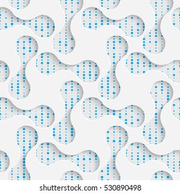 Seamless Geometric Pattern. Abstract Beautiful Background. Modern Symmetrical Wallpaper. 3d Decorative Design. Wrapping Paper Texture