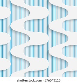 Seamless Geometric Pattern. Abstract Beautiful Background. Modern Wave Wallpaper. 3d Decorative Design. Wrapping Paper Texture