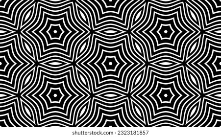 Patrón Geométrico sin Marea. Resumen de texturas en blanco y negro. Arte vector.