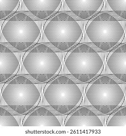 Seamless Geometric Pattern. Abstract black and white geometric background. EPS vector illustration
