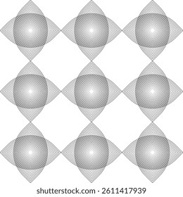 Seamless Geometric Pattern. Abstract black and white geometric background. EPS vector illustration