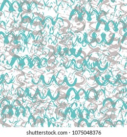 Seamless geometric pattern with abstract brush strokes. Modern stylish textured texture. Graphic design of Hipster. Vector Seamless Pattern. Texture fabric.