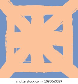 Seamless geometric pattern with abstract brush strokes. Modern stylish textured texture. Graphic design of Hipster. Vector Seamless Pattern. Texture fabric.