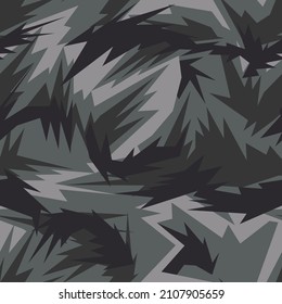 Seamless geometric pattern. Abstract camo. Modern ornament. Print on fabric and textiles. Vector illustration