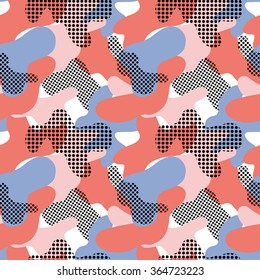 Seamless geometric pattern with abstract camouflage 2