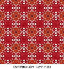 Seamless geometric pattern. Abstract color repeating texture. Bright unique ornament.  