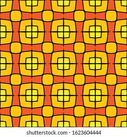 Seamless geometric pattern. Abstract color repeating texture. Bright unique ornament. Template for printing on Wallpaper, packaging, banners, invitations, business cards, fabric printing