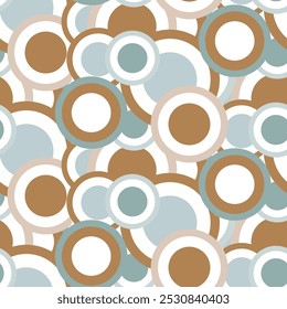 Patrón geométrico sin fisuras. Abstractas anillos de colores. Papel de regalo. Ornamento. Ilustración vectorial.