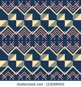 Seamless geometric pattern. Abstract fashion vector print