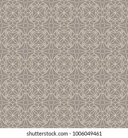 Seamless geometric pattern. Abstract floral vector background. Element of design.