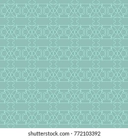 Seamless geometric pattern. Abstract floral vector background. Element of design.