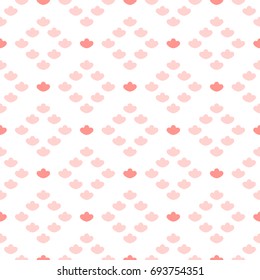 Seamless geometric pattern with abstract flower ornament. Vector Illustration