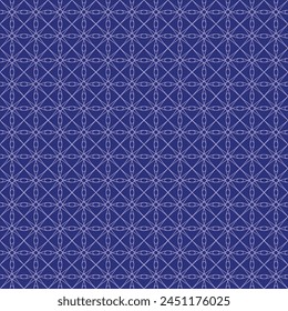   Patrón geométrico sin costura, Diseño gráfico abstracto sobre fondo azul