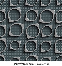 Seamless Geometric Pattern. Abstract Gray Background. Vector Regular Texture