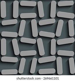 Seamless Geometric Pattern. Abstract Gray Background. Vector Regular Texture