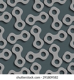 Seamless Geometric Pattern. Abstract Gray Background. Vector Regular Texture