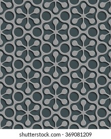 Seamless Geometric Pattern. Abstract Gray Background. Vector Regular Texture