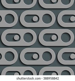 Seamless Geometric Pattern. Abstract Gray Background. Vector Regular Texture