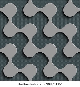 Seamless Geometric Pattern. Abstract Gray Background. Vector Regular Texture