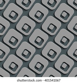 Seamless Geometric Pattern. Abstract Gray Background. Vector Regular Texture