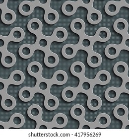 Seamless Geometric Pattern. Abstract Gray Background. Vector Regular Texture