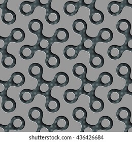 Seamless Geometric Pattern. Abstract Gray Background. Vector Regular Texture