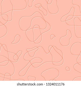 Seamless geometric pattern with abstract line shapes