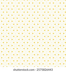 Seamless Geometric Pattern. Abstract Polygon Pattern. Gold Lines Pattern Design. Triangular lines Pattern Background.