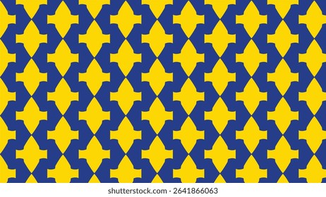 seamless geometric pattern with abstract shaped elements vector