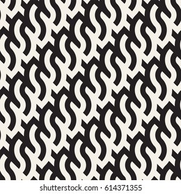 Seamless geometric pattern. Abstract stripy geometric background. Stylish vector rounded lines print