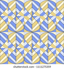 Seamless geometric pattern. Abstract texture. For background, fabric, wallpaper. Vector illustration.