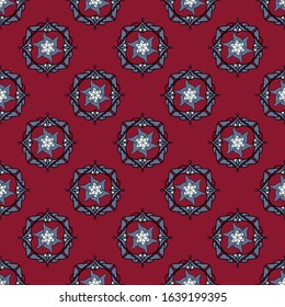 Seamless Geometric Pattern. Abstract texture designs can be used for backgrounds, motifs, textile, wallpapers, fabrics, gift wrapping, templates. Design Paper For Scrapbook. Vector.