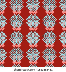 Seamless Geometric Pattern. Abstract texture designs can be used for backgrounds, motifs, textile, wallpapers, fabrics, gift wrapping, templates. Design Paper For Scrapbook. Vector.