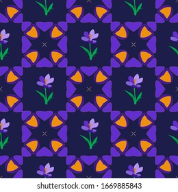 Seamless Geometric Pattern. Abstract texture designs can be used for backgrounds, motifs, textile, wallpapers, fabrics, gift wrapping, templates. Design Paper For Scrapbook. Vector.